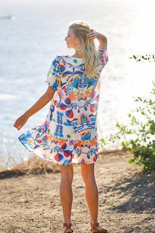 Collar Button Down Mini Dress