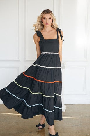 Hillary Hall Tiered Maxi Dress