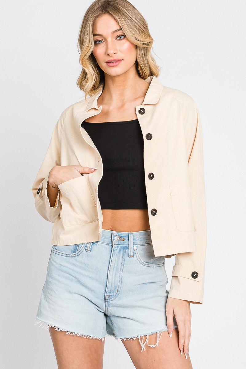 Collared Button Down Jacket