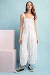 SLEEVELESS JUMPSUIT WITH POCKETS