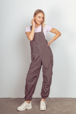 Casual Sleeveless Cargo Jumpsuit