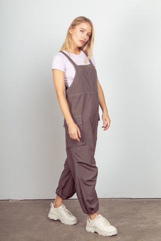 Casual Sleeveless Cargo Jumpsuit