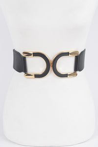 Multi Metal Buckle Elastic Belt