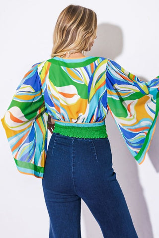 Printed Crop Top