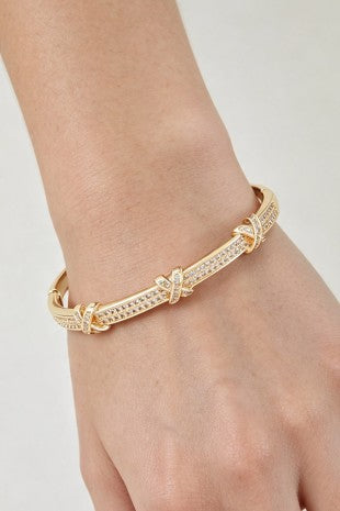 Bejeweled Triple X Bracelet