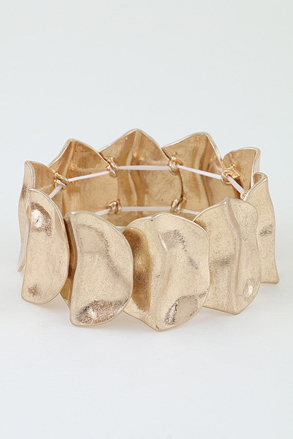 Hammered Scale Cuff Bracelet