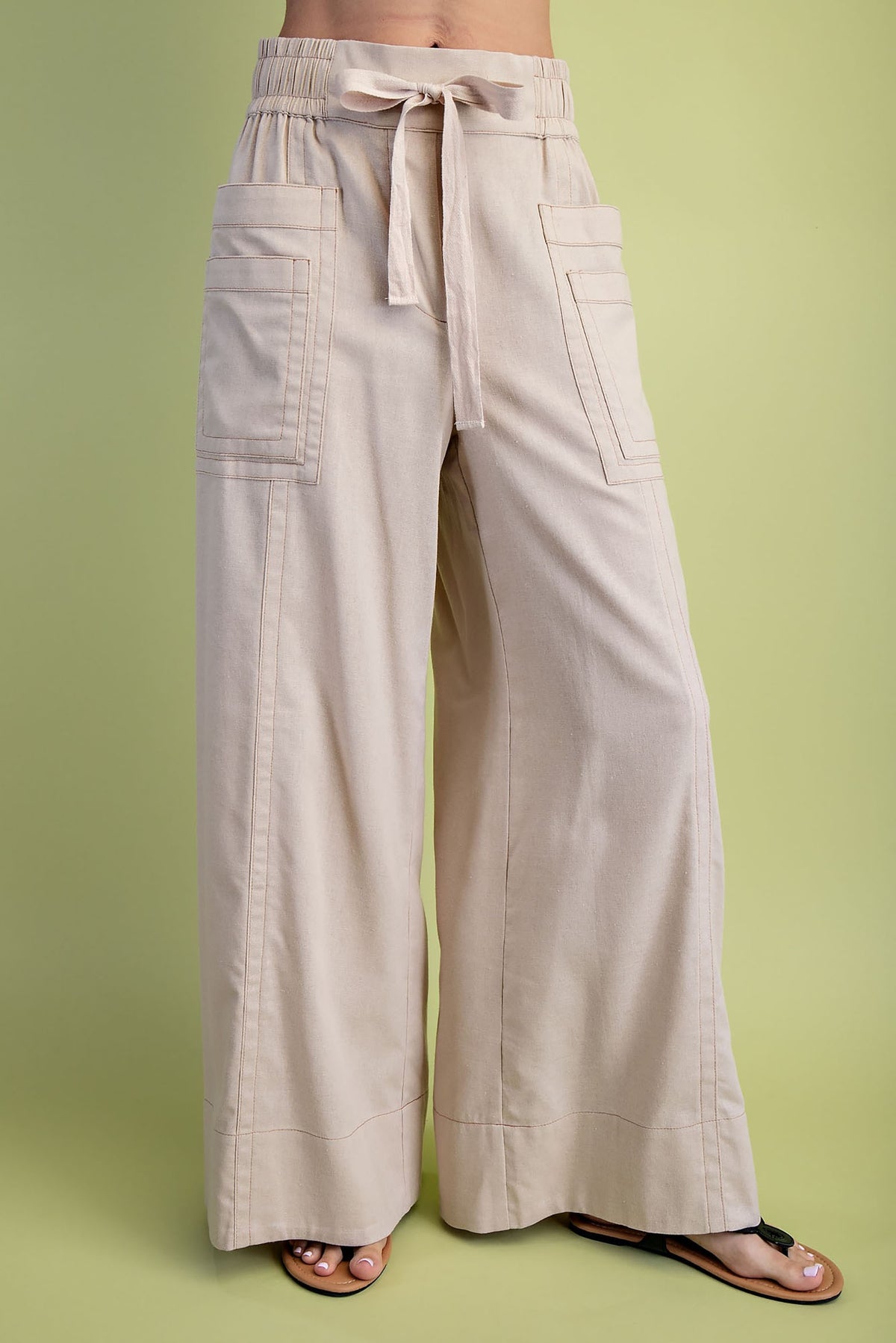 Linen Wide Leg Pants