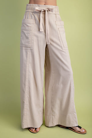 Linen Wide Leg Pants