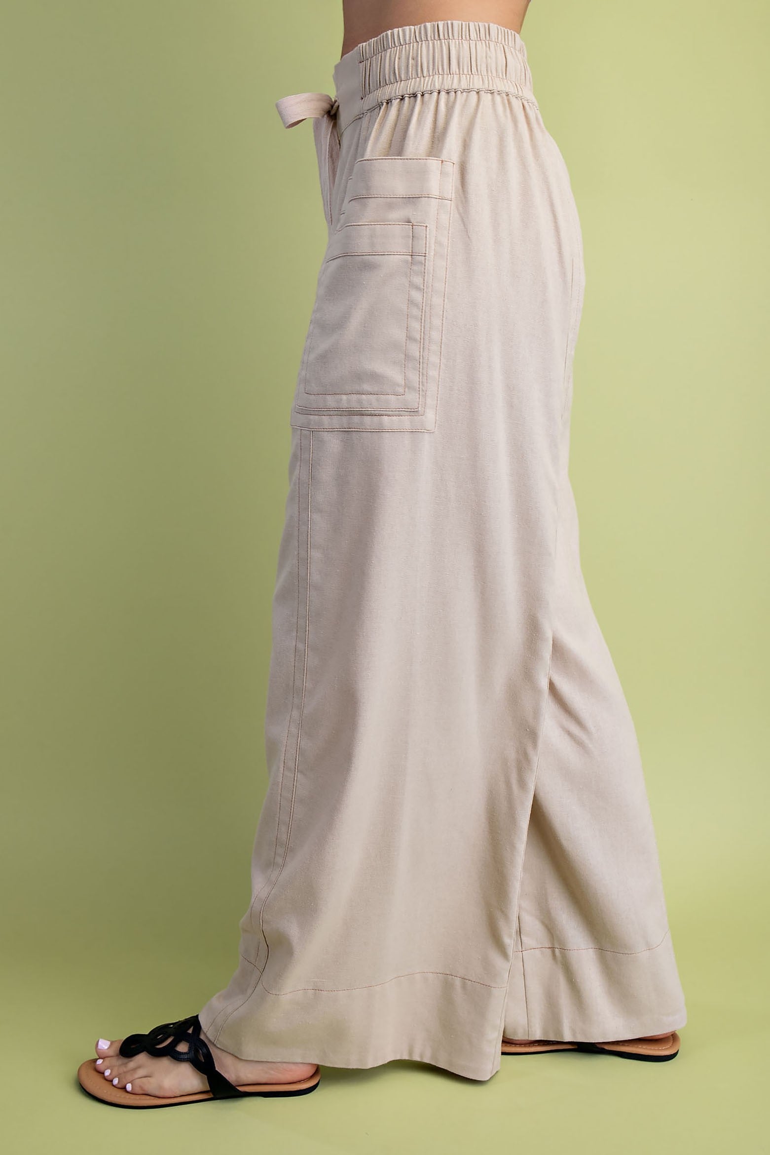 Linen Wide Leg Pants