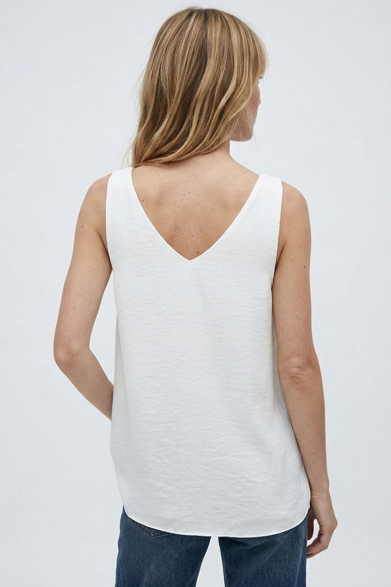 Stud Strap V-neck Tank Top