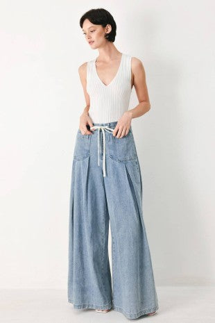 A Washed Denim Pant