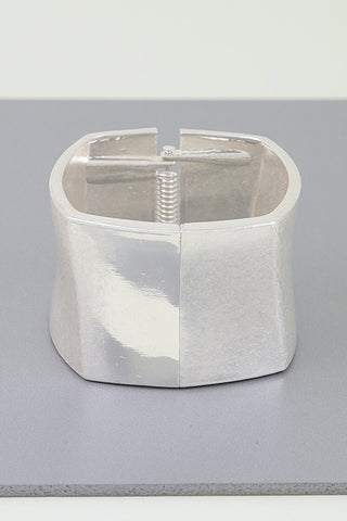 Wide Polished Cuff Bracelet
