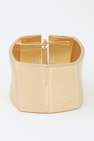 Wide Polished Cuff Bracelet