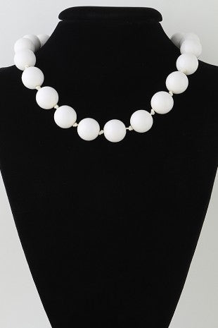 Geometric Crystal Beaded Necklace