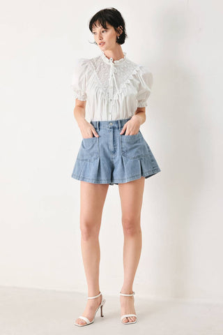 A Solid Woven Top