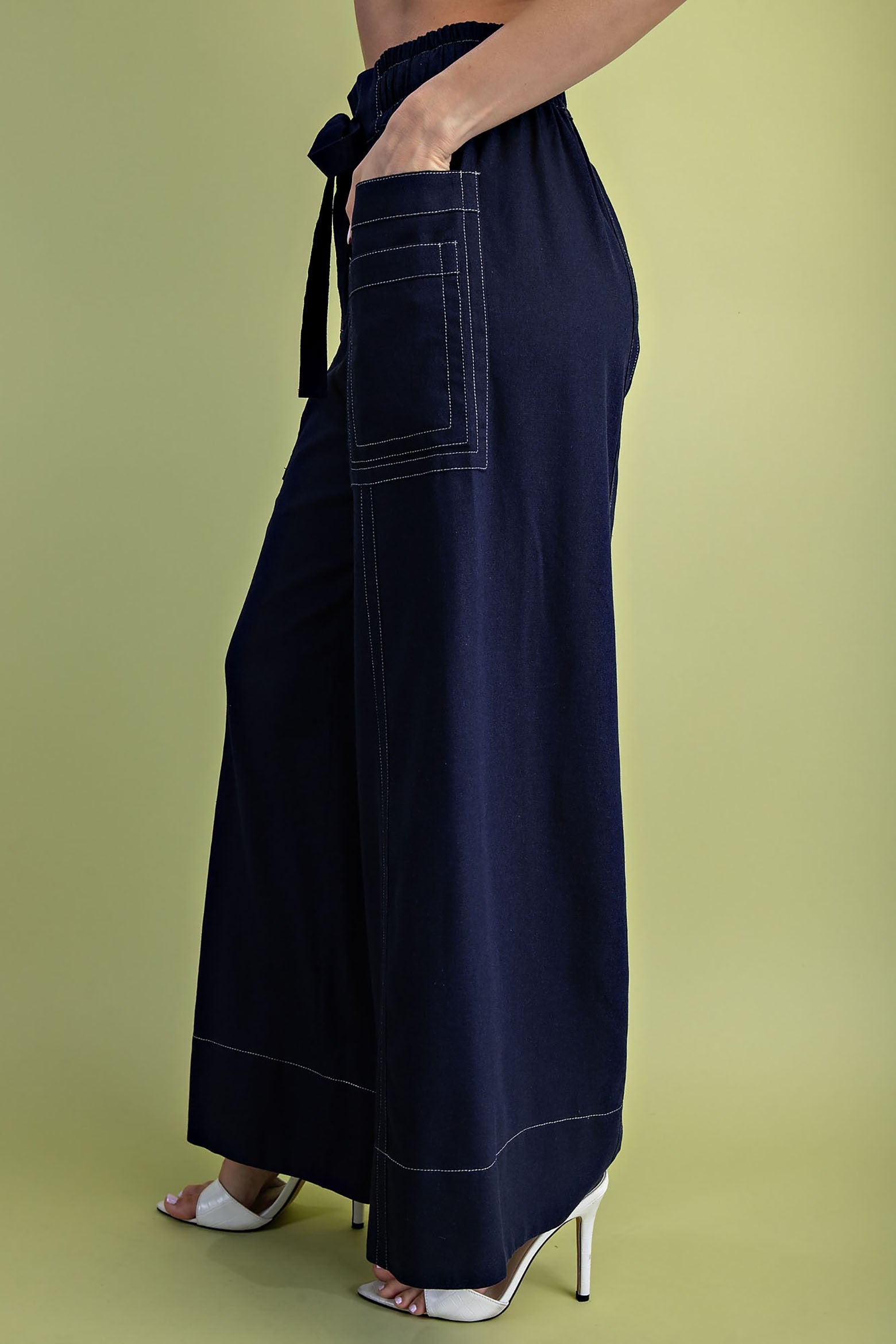 Linen Wide Leg Pants