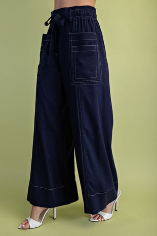 Linen Wide Leg Pants