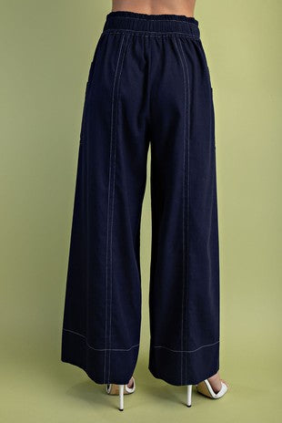 Linen Wide Leg Pants