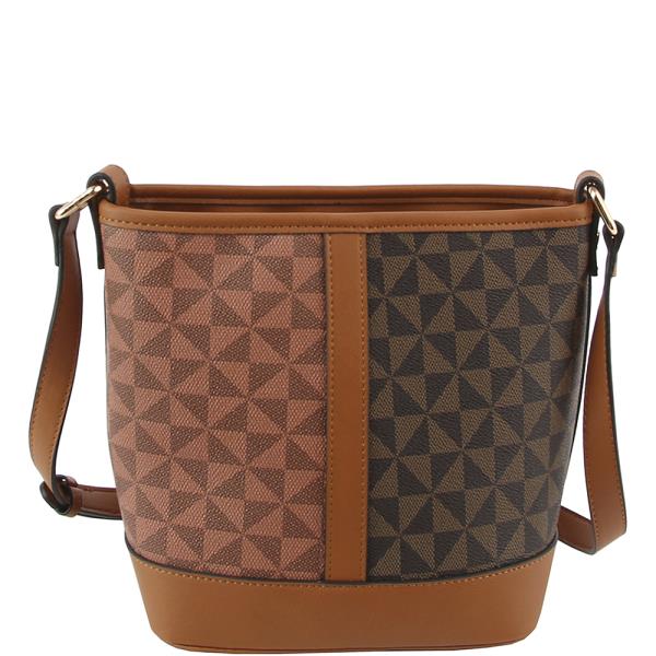 Monogram Design Crossbody Bag