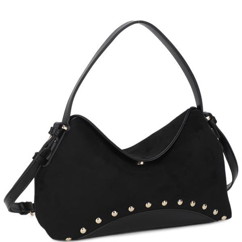 Chic Studded Shoulder Crossbody Bag