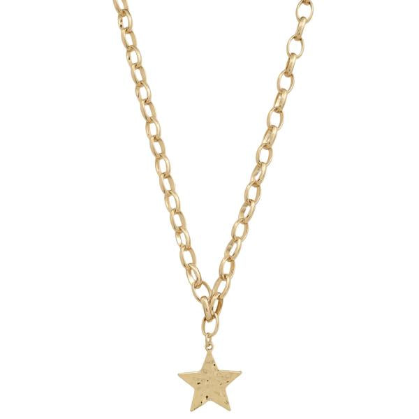 Metal Chain With Star Necklace