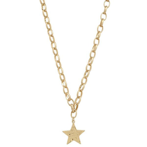 Metal Chain With Star Necklace