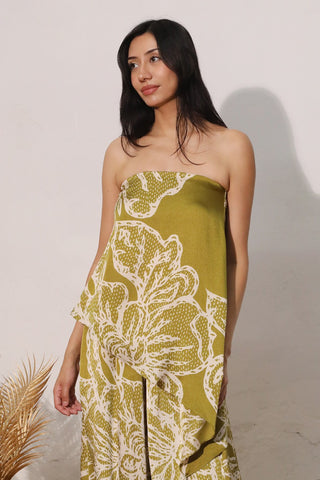Chantilly Satin Diagonal Strapless Top