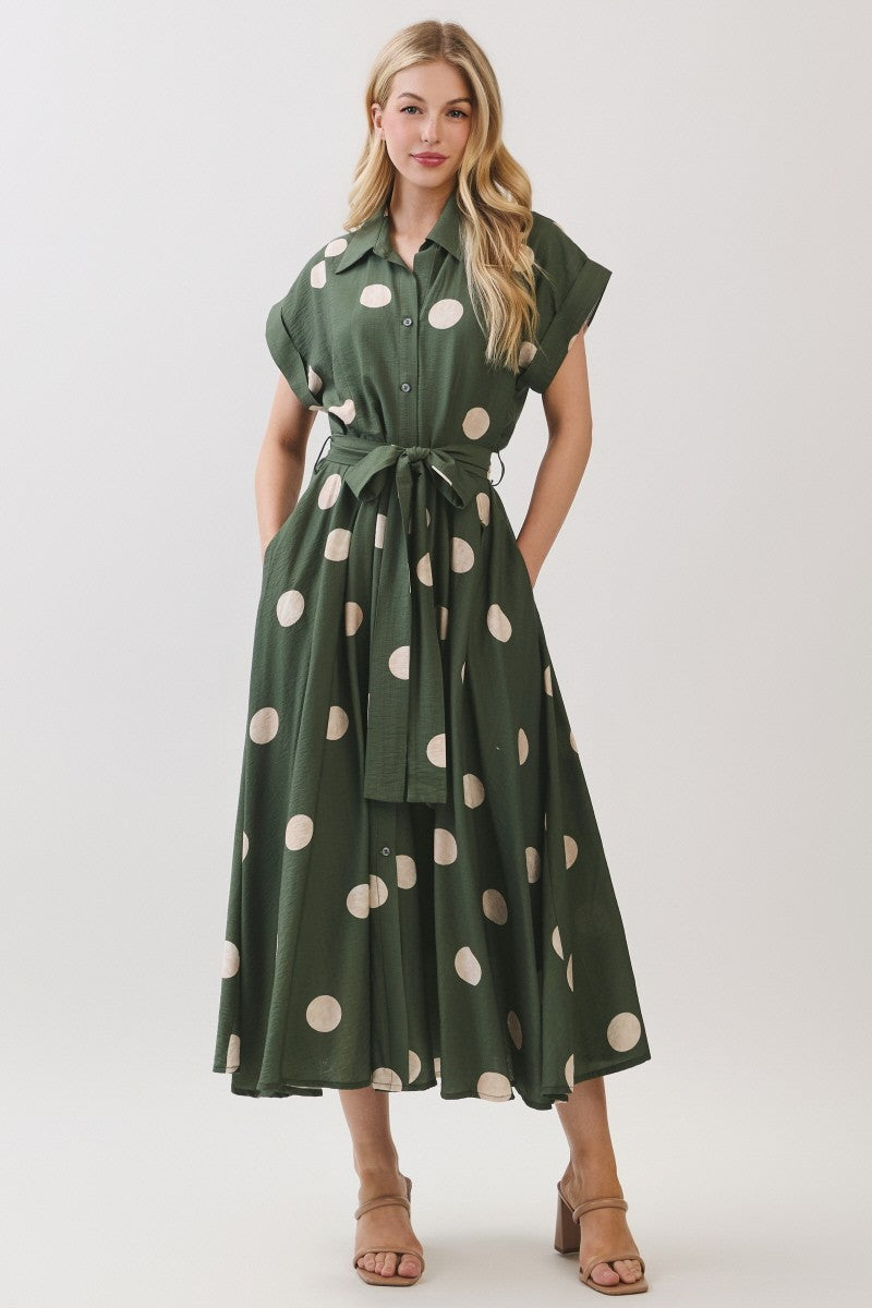 Polka Dots Midi Dress