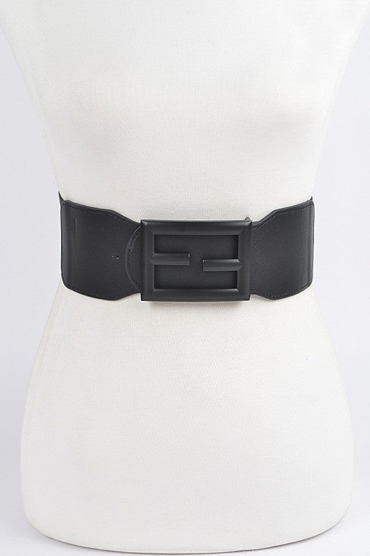 Colored Buckle Elastic Belt