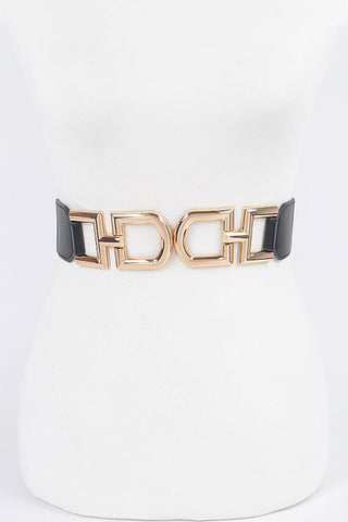 Multi Metal Buckle Elastic Belt