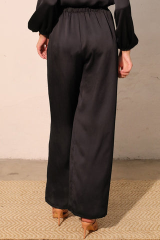 Hammered Satin Pocket Pants