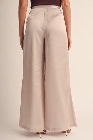 Satin Wide Leg Pants
