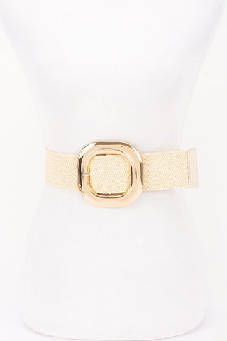Metal Buckle Elastic Belt