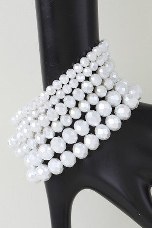 Crystal Beaded Stack Bracelet
