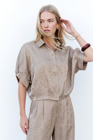 Short Sleeve Balloon Shirt