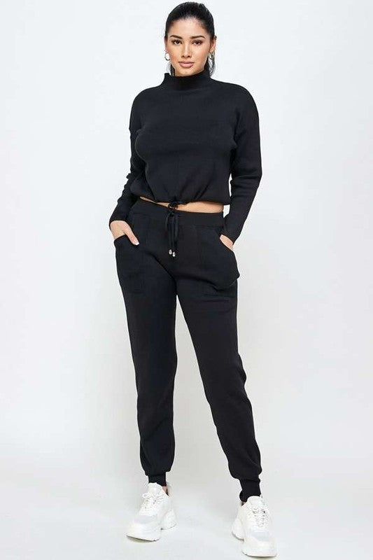 COZY LIGHT KNIT JOGGER SET