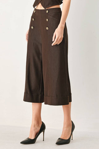Solid Culotte Pant