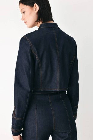 Denim Miliary Jacket