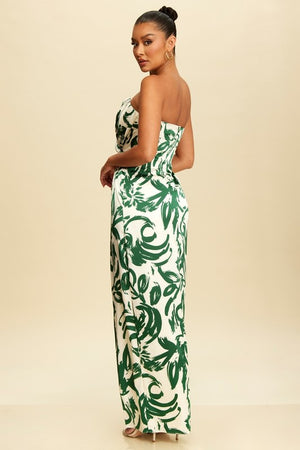 2TONE STRAPLESS GOWN