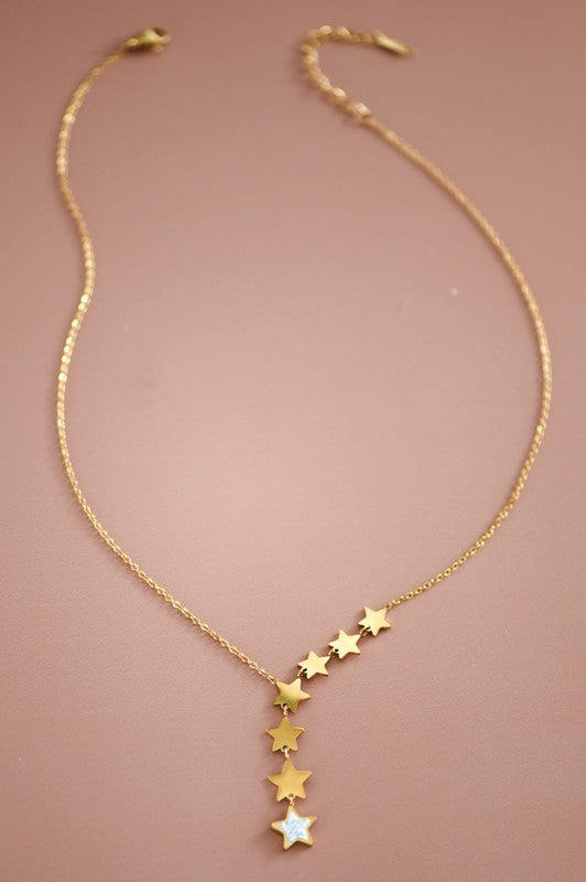 18K Gold Non-Tarnish Stainless Steel Necklace