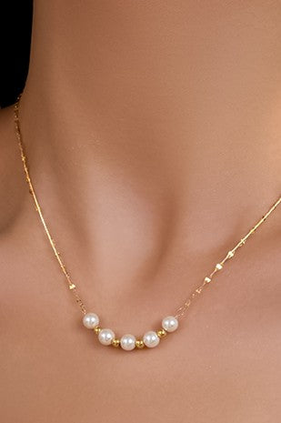 18K Gold Non-Tarnish Stainless Steel Necklace