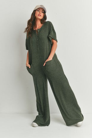 Knit Loose Fit Jumpsuit