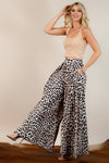 Animal Trend Print Wide Leg Palazzo Pants