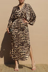 LEOPARD LOOSE FIT LONG DRESS