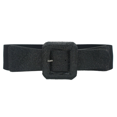 GLAM OUT RECTANGLE BUCKLE RS ELASTIC BELT