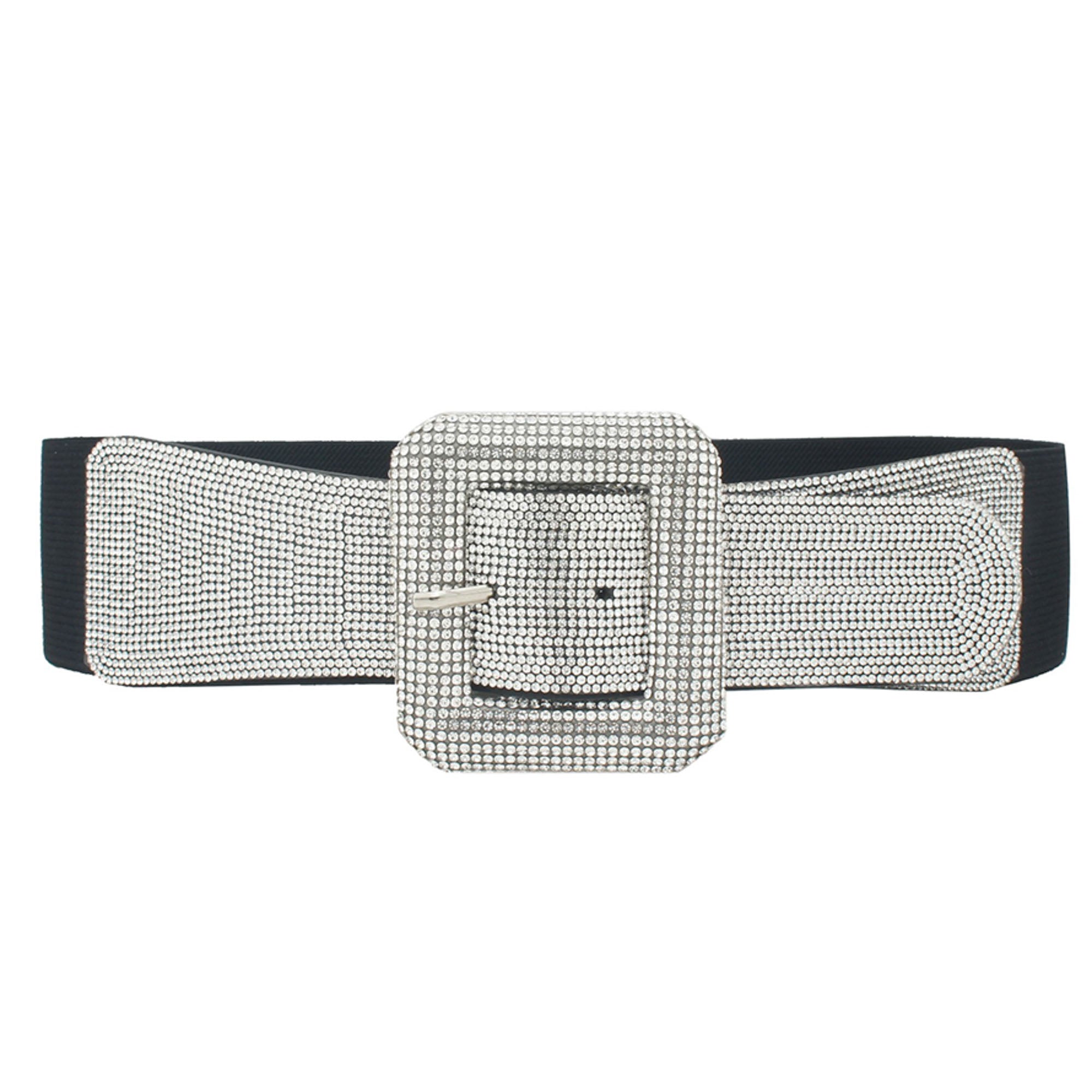 GLAM OUT RECTANGLE BUCKLE RS ELASTIC BELT