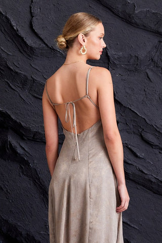 Open Back Midi Dress