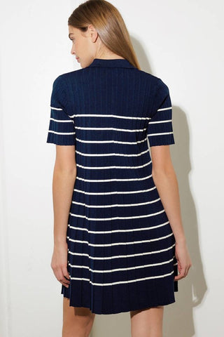 Stripe Sweater Knit Mini Dress