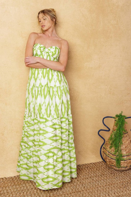 Printed Woven Maxi Dress