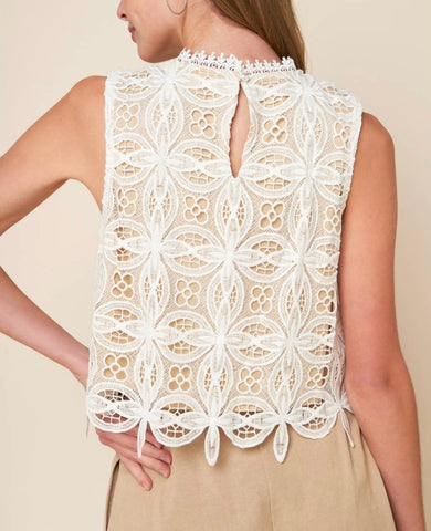 Woven Lace Top